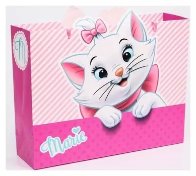 Пакет ламинат горизонтальный "Marie", коты аристократы, 31х40х11