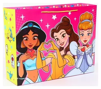 Пакет ламинат горизонтальный, принцессы, 50 х 40 х 15