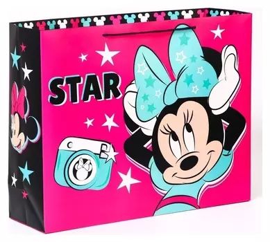 Пакет ламинат горизонтальный "Star", минни маус, 50 х 40 х 15