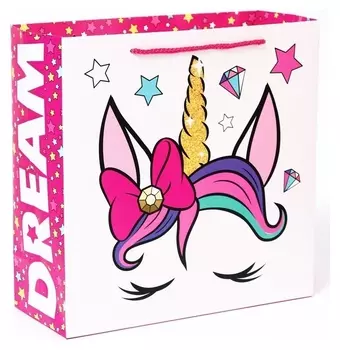 Пакет ламинат "Unicorn", минни маус, 30 х 30 х 12