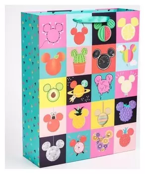 Пакет ламинат вертикальный "Mickey", микки маус, 31х40х11 см