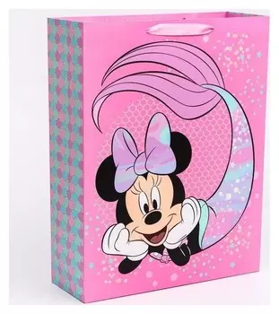 Пакет ламинат вертикальный Минни маус, 31х40х11 см