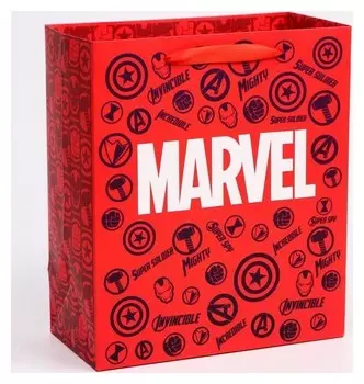 Пакет ламинат вертикальный Мстители 23х27х11,5 см