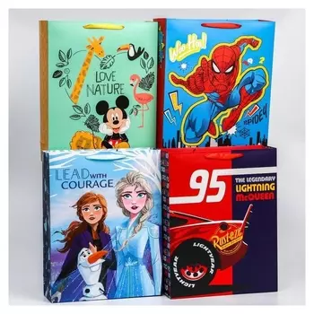 Пакет ламинат вертикальный Персонажи Disney 31х40х11 см