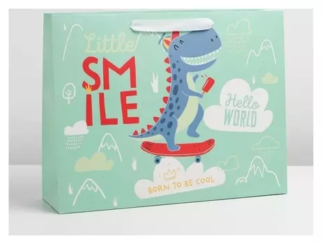 Пакет ламинированный горизонтальный Smile, L 40 × 31 × 11,5 см