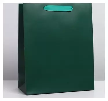 Пакет ламинированный «Изумрудный», L 31 × 40 × 14 см