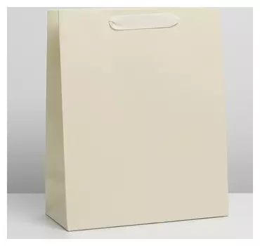 Пакет ламинированный «Молочный», M 26 × 32 × 12 см