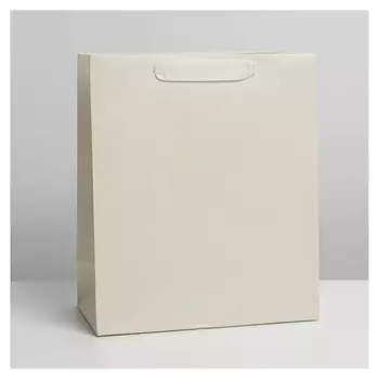 Пакет ламинированный «Молочный», ML 23 × 27 × 11.5 см