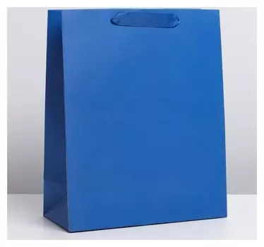 Пакет ламинированный «Синий», L 31 × 40 × 14 см