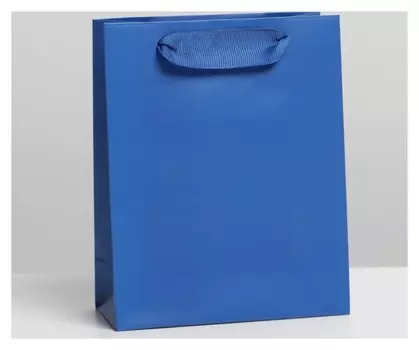 Пакет ламинированный «Синий», S 12 × 15 × 5,5 см