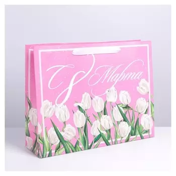 Пакет ламинированный «Тюльпаны», L 40 × 31 × 11,5 см