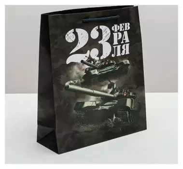 Пакет ламинированный вертикальный «Бравый соладат», M 26 × 30 × 9 см