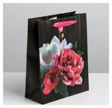 Пакет ламинированный вертикальный «Цветы любви», S 12 × 15 × 5.5 см