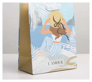 Пакет ламинированный вертикальный «Любовь», MS 18 × 23 × 10 см