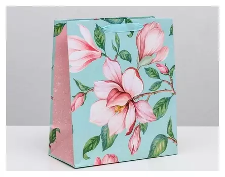 Пакет ламинированный вертикальный «Магнолия», ML 23 × 27 × 11,5 см