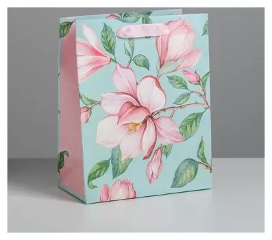 Пакет ламинированный вертикальный «Магнолия», MS 18 × 23 × 10 см