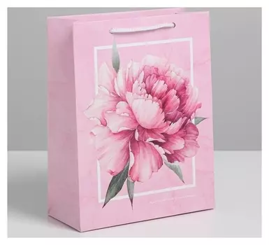 Пакет ламинированный вертикальный «Пион», MS 18 × 23 × 8 см