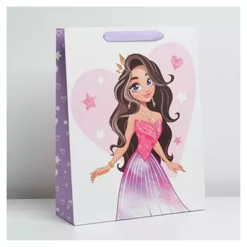 Пакет ламинированный вертикальный «Принцесса», L 31 × 40 × 9 см