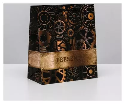 Пакет ламинированный вертикальный Steel, ML 23 × 27 × 11,5 см