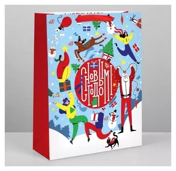 Пакет ламинированный вертикальный «Веселье», L 31 × 40 × 11,5 см