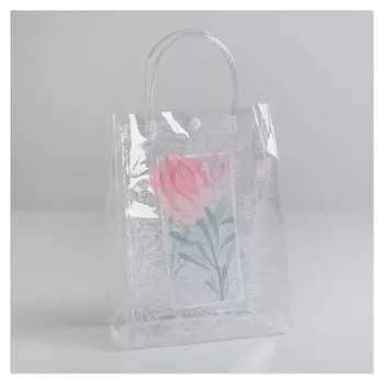 Пакет пластиковый Flowers, 18 х 23 х 10 см