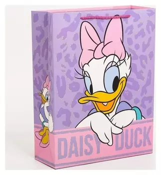 Пакет подарочный "Daisy Duck", минни маус, 31х40х11,5 см