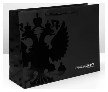 Пакет подарочный «Герб», L 40 × 31 × 14 см