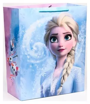 Пакет подарочный, холодное сердце, 40х49х19 см