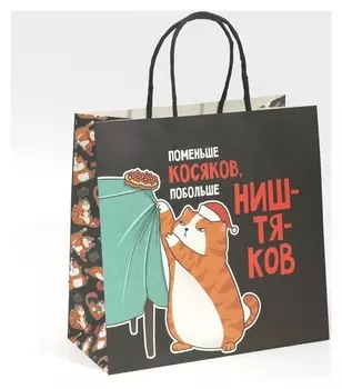 Пакет подарочный «Косяки наше все», 22 × 22 × 11 см