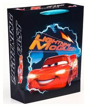Пакет подарочный "Mcqueen", тачки, 31х40х11,5 см