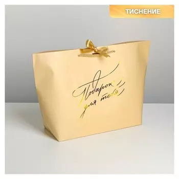 Пакет подарочный «Подарок для тебя», 42 х 27,5 х 12 см