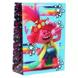 Пакет подарочный «Тролли», 220х310х100 мм