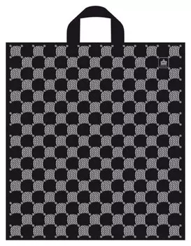 Пакет с петлевой ручкой серебряные соты 44х40см 50шт/уп.