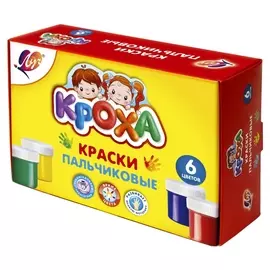 Пальчиковые краски 6 цв. Луч (40 мл). 24С 1508-08