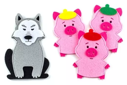 Пальчиковый театр Три поросёнка