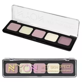 Палетка кремовых хайлатеров Wet skin effect