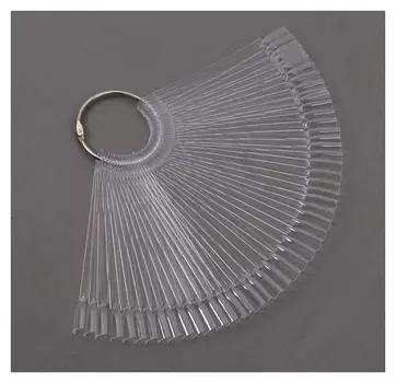 Палитра для лаков на кольце, 50 ногтей, цвет прозрачный