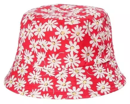 Панама женская, цвет красный/белый, размер 56-58