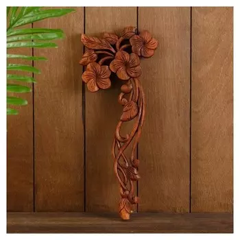 Панно декоративное "Букет плумерии" 39х15х2 см