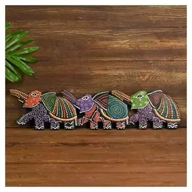 Панно декоративное "Три слона"