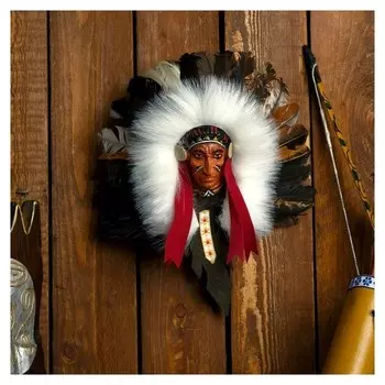 Панно "Индеец ахига" 15х6х20 см