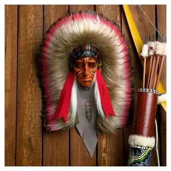 Панно "Индеец каканниви" 25х15х40 см