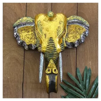 Панно настенное "Голова слона" 27х12х30 см