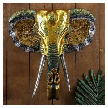 Панно настенное "Голова слона" 33х13х40 см