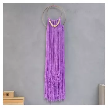 Панно настенное текстиль "Бохо" фиолетовый