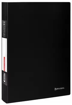 Папка 100 вкладышей Brauberg "Office", черная, 0,8 мм, 222641