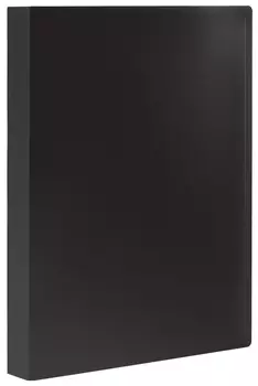 Папка 30 вкладышей Staff, черная, 0,5 мм, 225697