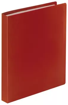 Папка 40 вкладышей Staff, красная, 0,5 мм, 225702