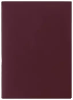Папка адресная бумвинил без надписи, формат А4, бордовая, индивидуальная упаковка, Staff "Basic", 129634
