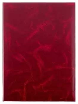 Папка адресная, бумвинил, бордо, А4